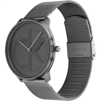CALVIN KLEIN MAN 25200030 40mm Kvarca analogais pulkstenis sudraba krāsā, nerūsējošā tērauda sieta