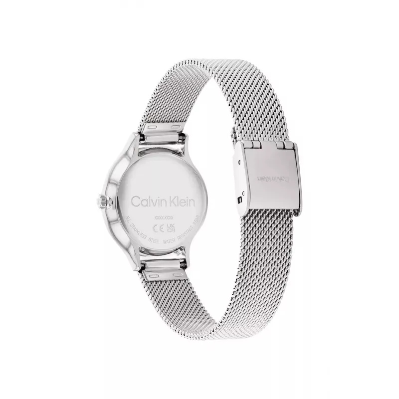 CALVIN KLEIN Sieviešu pulkstenis 25200058 28mm Sudraba nerūsējošā tērauda sietiņš