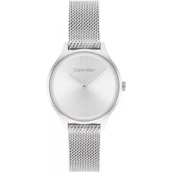 CALVIN KLEIN Sieviešu pulkstenis 25200058 28mm Sudraba nerūsējošā tērauda sietiņš