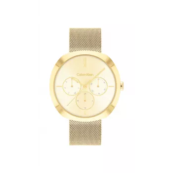 CALVIN KLEIN Sieviešu pulkstenis Minimal Extension 25200339 38,5 mm Sudraba nerūsējošā tērauda sietiņš