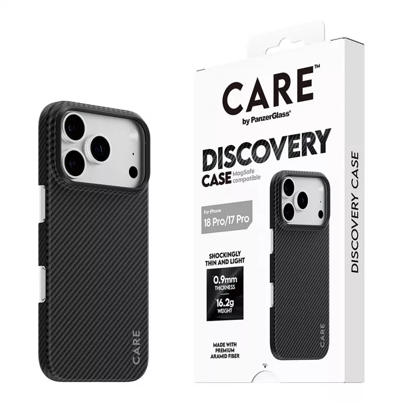 CARE by PanzerGlass Discovery vāciņš ar MagSafe iPhone 17 Pro - caurspīdīgs
