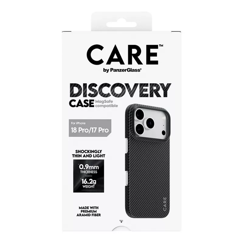 CARE by PanzerGlass Discovery vāciņš ar MagSafe iPhone 17 Pro - caurspīdīgs