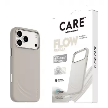 CARE by PanzerGlass Flow Case Vanilla ar MagSafe iPhone 17 Pro Max