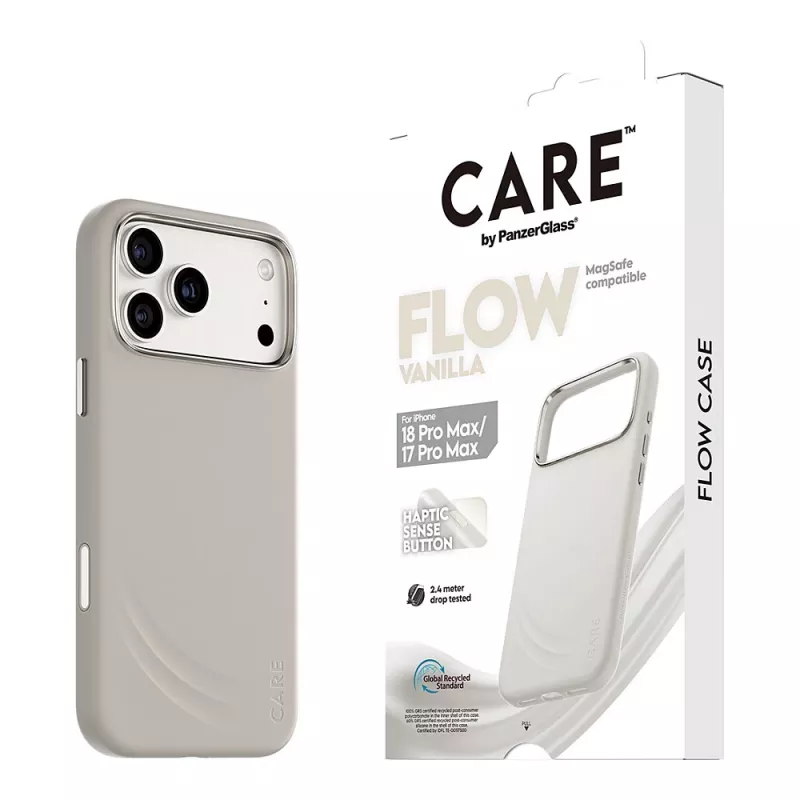 CARE by PanzerGlass Flow Case Vanilla ar MagSafe iPhone 17 Pro Max
