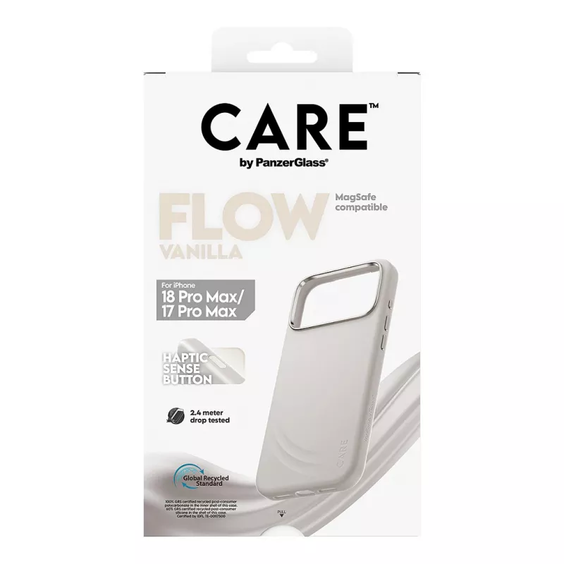 CARE by PanzerGlass Flow Case Vanilla ar MagSafe iPhone 17 Pro Max