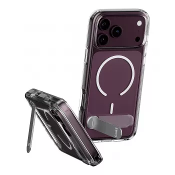 CARE by PanzerGlass Kickstand Case caurspīdīgs ar baltu MagSafe iPhone 17 Pro