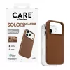 CARE by PanzerGlass Solo vegānas ādas apvalks brūns ar MagSafe iPhone 17 Pro