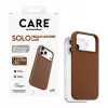 CARE by PanzerGlass Solo vegānas ādas apvalks brūnā krāsā ar MagSafe iPhone 17 Pro Max