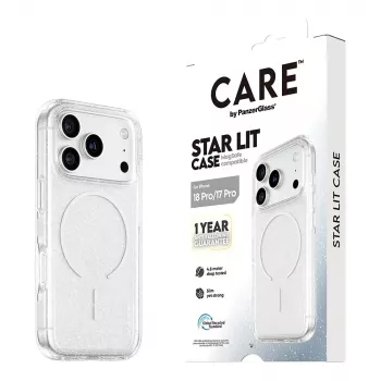 CARE by PanzerGlass Star Lit Case ar MagSafe iPhone 17 Pro - caurspīdīgs