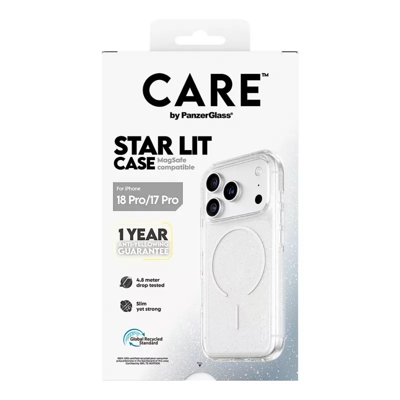CARE by PanzerGlass Star Lit Case ar MagSafe iPhone 17 Pro - caurspīdīgs