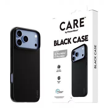 CARE by PanzerGlass TPU apvalks iPhone 17 Pro Max - melns