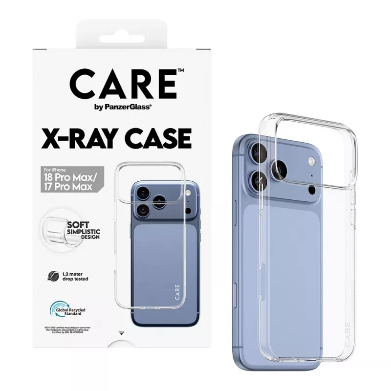 CARE by PanzerGlass X-Ray vāks iPhone 17 Pro Max - caurspīdīgs