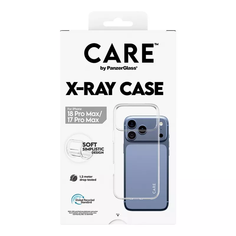CARE by PanzerGlass X-Ray vāks iPhone 17 Pro Max - caurspīdīgs