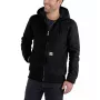 Carhartt Duck Active Jacket Melns - Vatēta oderējuma darba jaka vīriešiem