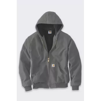 Carhartt Iconic Jacket J140 Firm Duck Active - vīriešu stepēta flaneļa odere darba jaka, ūdens atgrūdoša, Original Fit
