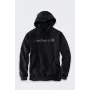 Carhartt Marquette Logo kapuces svīteris - Melns/Pelēks - L izmērs