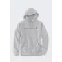 Carhartt Marquette Logo Kapuču džemperis - Heather Gray, L izmērs