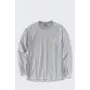 Carhartt vīriešu vidēja svara garām piedurknēm kabatas T-krekls pelēks viršu XL