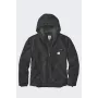 Carhartt vīriešu mazgāta pīles auduma jaka ar šerpu oderi, melna, L izmērs