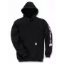 Carhartt Mid Signature Sleeve Logo Sweatshirt Black