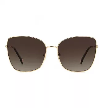 CAROLINA HERRERA HER0133S000 Sieviešu Saulesbrilles - Melns Acetāta Rāmis, Pelēkas Gradienta Lēcas, 59mm