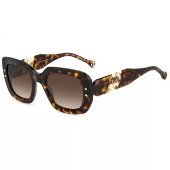 Carolina Herrera HER0186SC9K Sieviešu saulesbrilles - Acetāta ģeometrisks rāmis - 52 mm lēcas - UV400