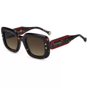 CAROLINA HERRERA HER0313S086 Sieviešu saulesbrilles Havana/Tortoise Brown Gradient 49mm
