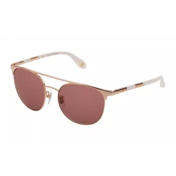 CAROLINA HERRERA NY Sieviešu saulesbrilles SHN051M5408FC – Brūns Havana acetāta kvadrātveida rāmis ar brūniem gradienta lēcām 54/18/140 mm