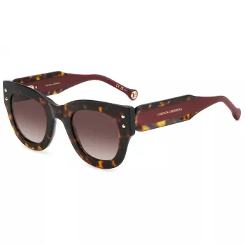CAROLINA HERRERA Sieviešu kaķacsveida saulesbrilles HER0222SO63 (47/26/145 mm)