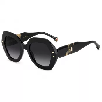 CAROLINA HERRERA Sieviešu saulesbrilles HER0126SWR7 - Havana acetāta rāmis, brūnas gradienta lēcas, 52mm