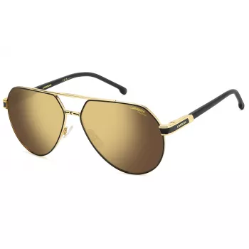 CARRERA 1067/SI Vīriešu Saulesbrilles - Pilot Square rāmis, Melns Acetāts, Pelēkas Polikarbonāta Lēcas, UV400 Aizsardzība, 62mm Lēca, 14mm Tilts, 145mm Kājiņa