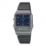 CASIO AQ-800EB-2AEF Unisex Analog-Digital Watch, 32mm, Blue Dial, Silver Mesh Band