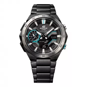 CASIO Edifice ECB-2200D-1AEF Vīriešu Saules Bluetooth Pulkstenis 47,6mm Nerūsējošais Tērauds