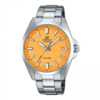 CASIO Edifice EFV100D-9AVUEF Vīriešu Analogais Kvarca Pulkstenis 42mm Nerūsējošais Tērauds Melns Ciparnīca Zelta Akcenti