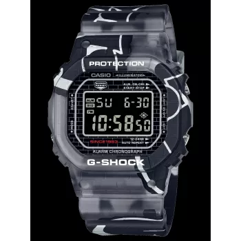 CASIO G-SHOCK DW-5000SS-1ER Vīriešu Digitālais Pulkstenis 42,8 mm Melns Jonizēts Tērauds