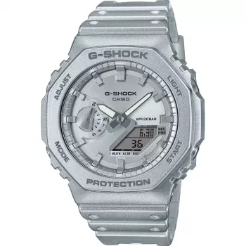 CASIO G-SHOCK GA-2100FF-8AER Analog-Digital Quartz Watch 45.4 mm Transparent Grey