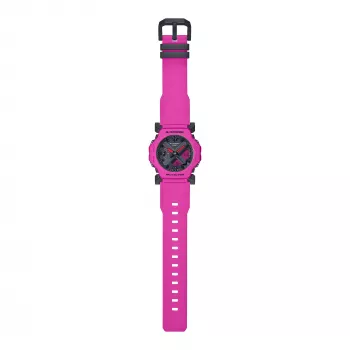 CASIO G-Shock GA-2300-4AER Sieviešu analogā-digitālā rokas pulkstenis, 42,1mm, oranžs sveķi