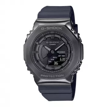 CASIO G-SHOCK GMS2100B8AER Sieviešu analogi-digitālais pulkstenis, 40,4mm, pelēka sveķu siksniņa