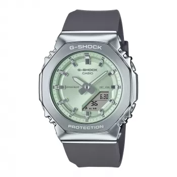 CASIO G-SHOCK GM-S2110-3AER Sieviešu analogs-digitālais pulkstenis 42,9mm Zaļš sveķi/nerūsējošais tērauds