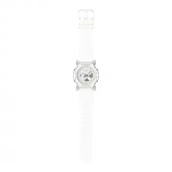CASIO GA-2300-7AER Sieviešu analogs-digitālais pulkstenis, 42,9 mm, balts sveķu korpuss