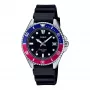 CASIO MDV-10-1A2VEF vīriešu analogais kvarca pulkstenis 38.5 mm melns sveķi