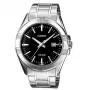 Casio vīriešu analogais pulkstenis MTP-1308D-1A ar nerūsējošā tērauda aproci, 43.8mm, melns ciparnīca