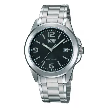 CASIO MTP-1215A-1A vīriešu analogs pulkstenis, nerūsējošais tērauds, 43,3 mm