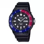 CASIO MRW-230H-1E2 vīriešu analogais pulkstenis ar sveķu siksniņu, 47.9 mm korpuss, melns ciparnīca, 100 m ūdensizturība