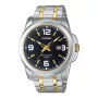 CASIO MTP-1314SG-1A vīriešu analogais kvarca pulkstenis ar nerūsējošā tērauda korpusu un aproci, 44.9 mm