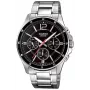 Casio MTP-1374D-1AV vīriešu analogais kvarca pulkstenis, nerūsējošais tērauds, 43.5 mm