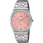 Casio MTP-B145D-4AVEF Vīriešu analogs kvarca pulkstenis ar nerūsējošā tērauda aproci, laša rozā ciparnīcu, sudraba korpusu, 50m ūdensizturību