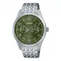 CASIO MTPE340D3AVDF Vīriešu analogais kvarca pulkstenis 42mm nerūsējošais tērauds zaļš ciparnīca