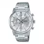 CASIO MTPE510D7AVDF Vīriešu analogais kvarca pulkstenis 42mm nerūsējošais tērauds sudraba ciparnīca