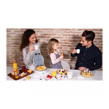 Cecotec Fun Gofrestone 3in1 Vafeļu Panna | 700 W | 3 Maināmas Plāksnes Vafelēm, Mafiniem, Donutiem | Nepiedegošs Gofrestone Pārklājums | Balta